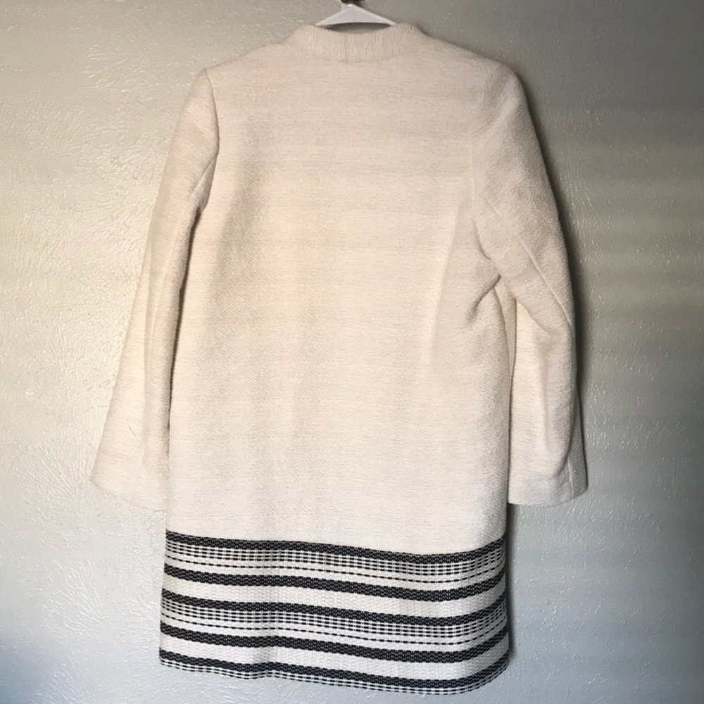 NWOT H&M Cream and Black Coat - Anthropologie Style - Picture 6 of 6